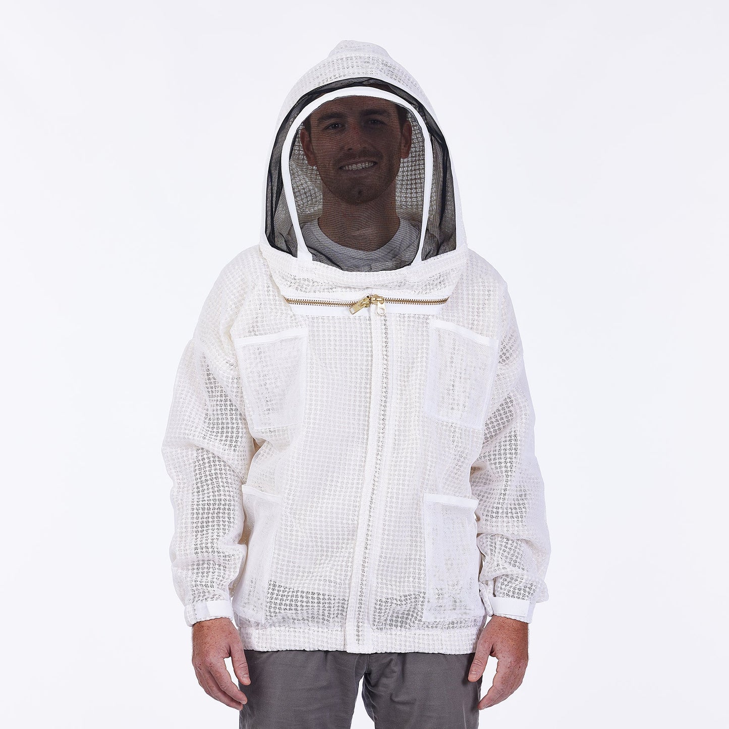  The Ultra Breeze SUIT12_LARGE (TM) Beekeeping Suit with Veil,  White : Ultra Breeze? Ventilated Beekeeping Suit : Patio, Lawn & Garden